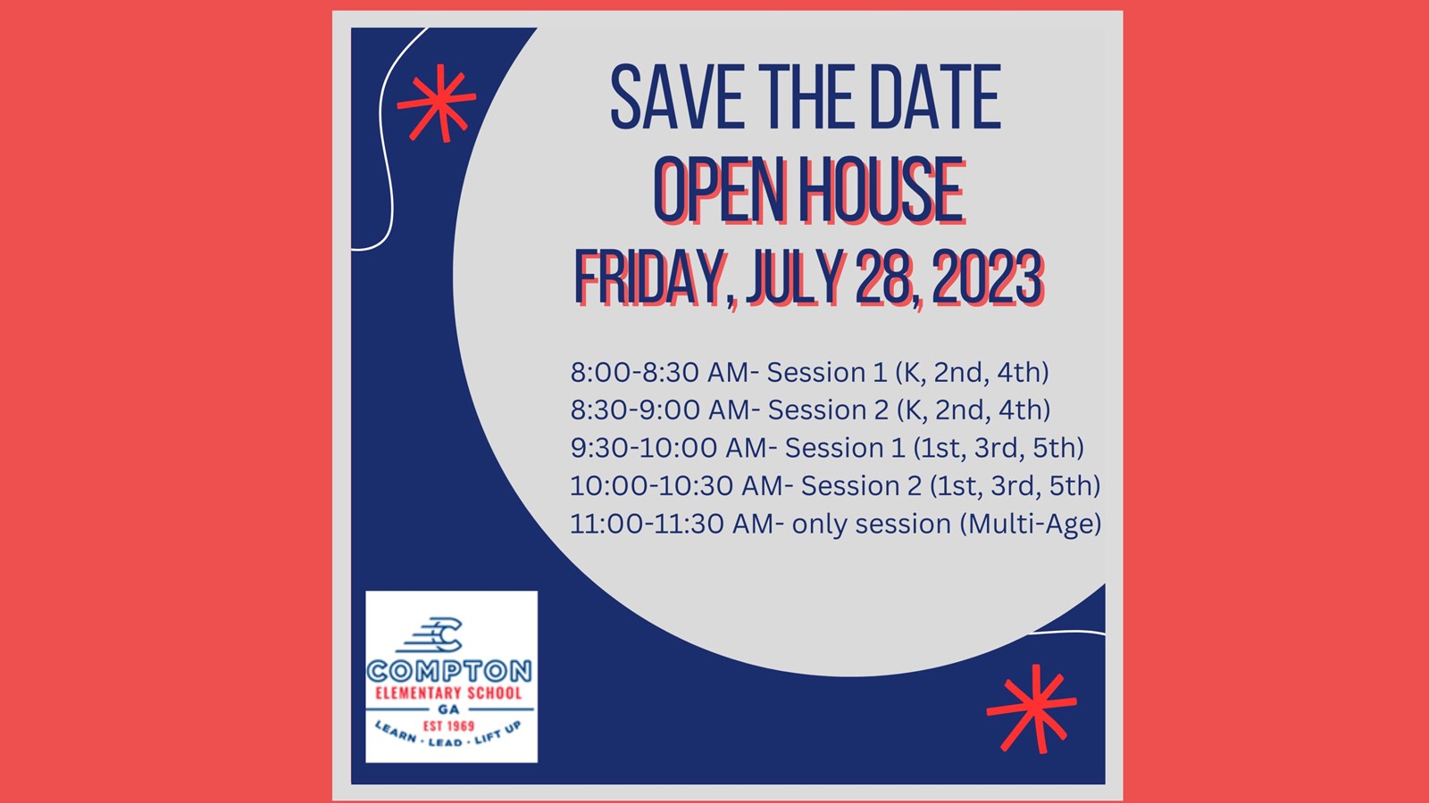 save the date flyer - info typed in post